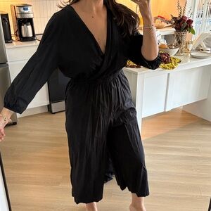 COS Black Wrap-Style Jumpsuit